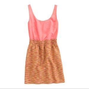 J. Crew Factory Silk & Tweed Couplet Dress Size 14